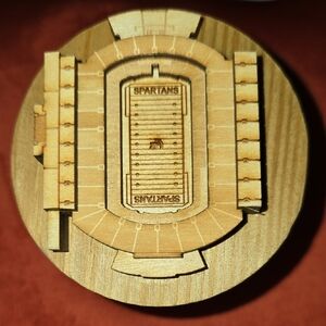 Wooden Spartans Stadium Candle